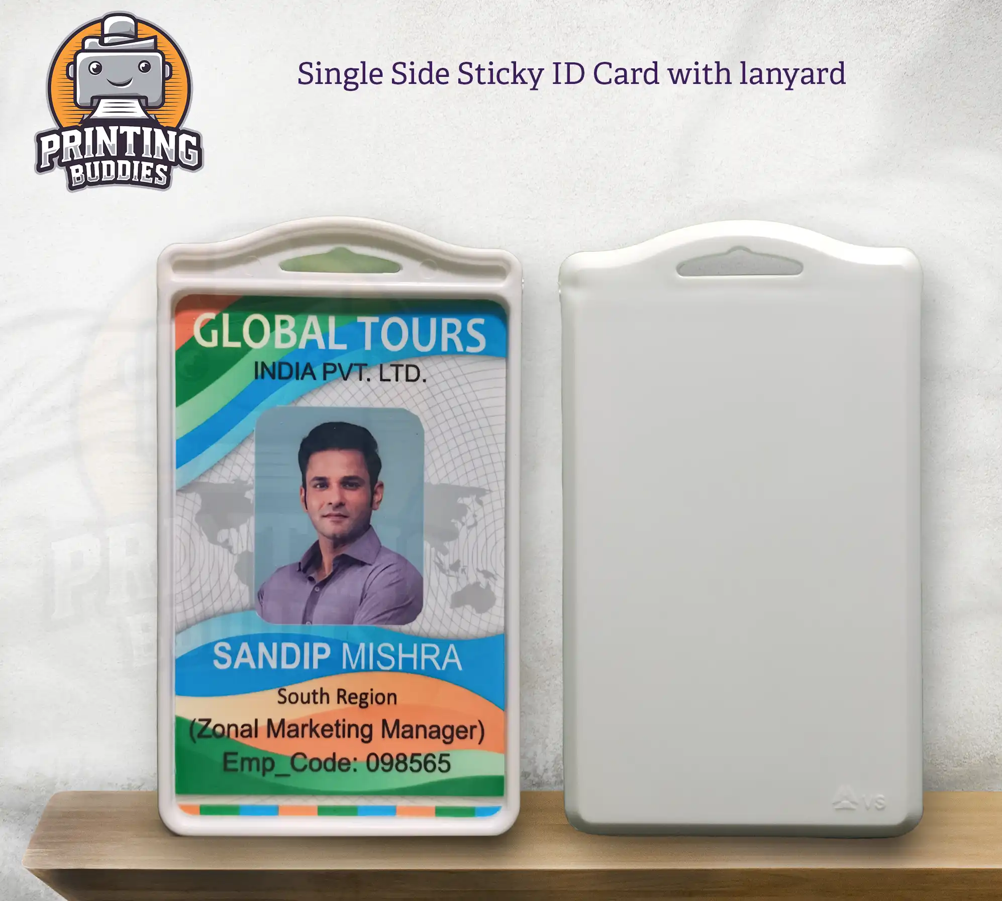 Single Side Sticky ID Card - ID Card Holder | Printing Buddies Nagpur