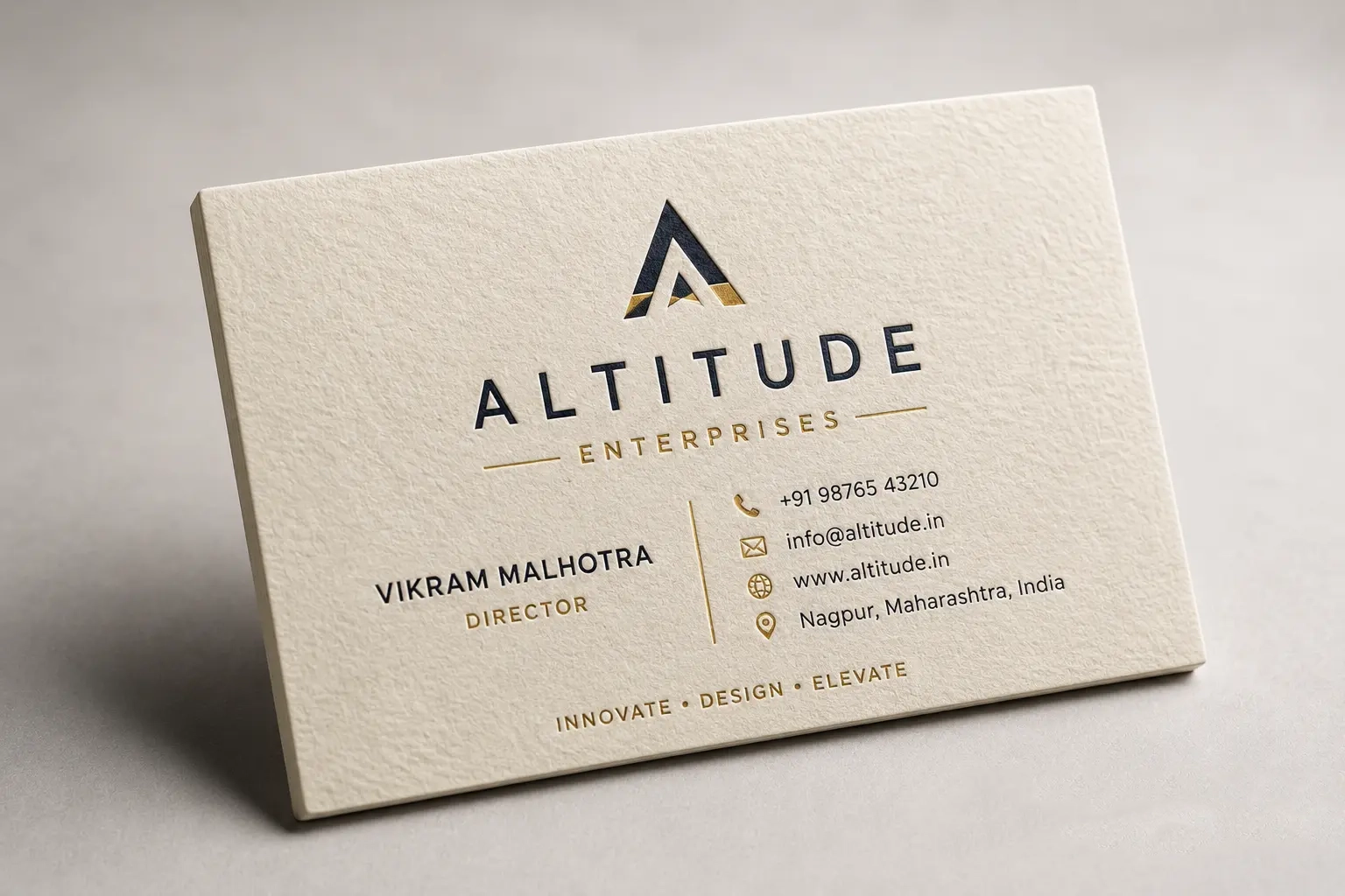 370 GSM Velvet Soft Touch Visiting Card Sample
